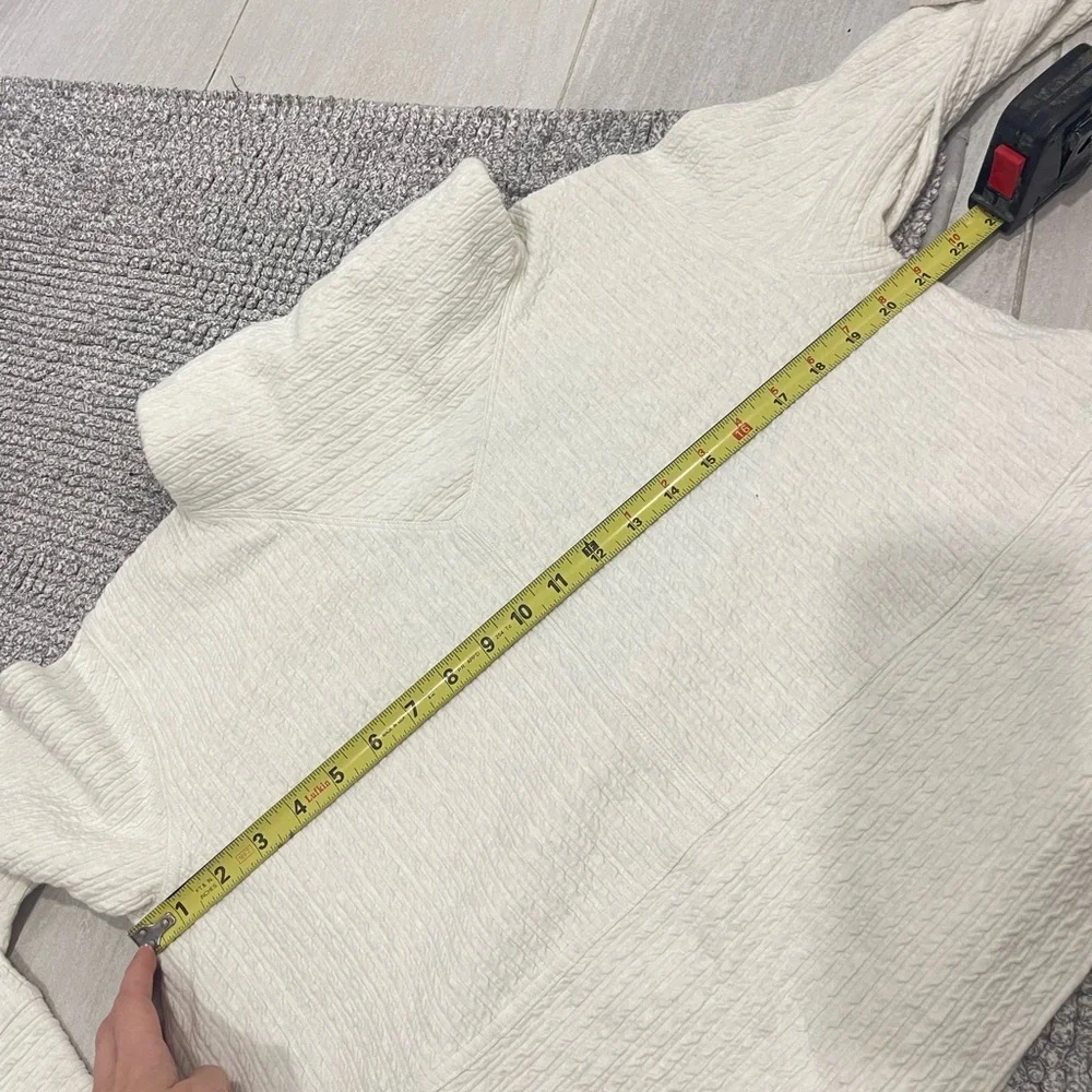 Lululemon retreat yourself pullover hoodie ivory white  21” Ptp - Picture 7 of 10